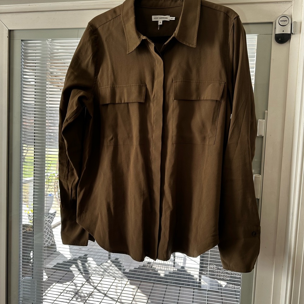 Good American brown Button-Up Shirt